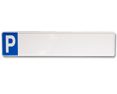 Parking Plate White