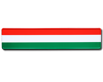 EU-plate Hungary flag