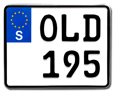 04. Old MC plate - 195 x 155 mm with EU-sign